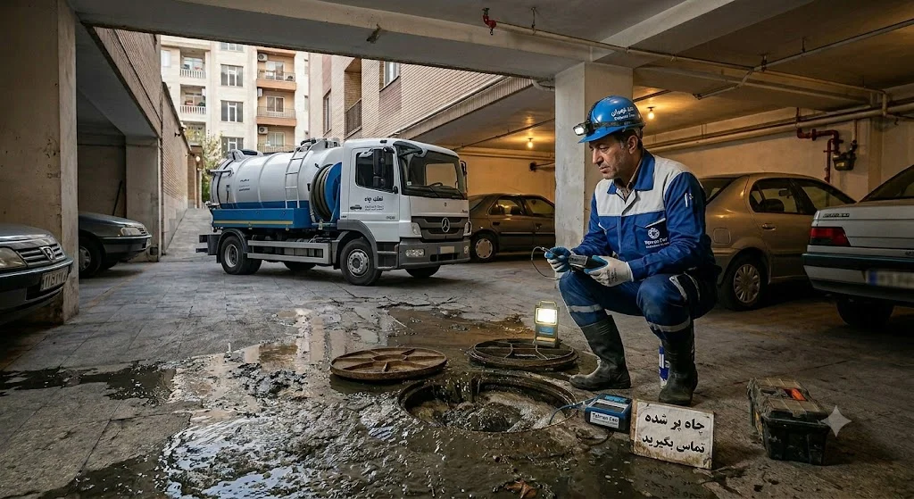 بهترین تخلیه چاه در تهران فوری لوله بازکنی تهران فن
