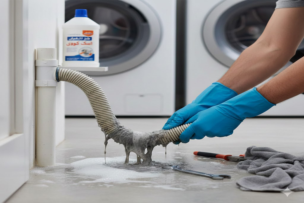 لباسشویی خونه گرفته رفع گرفتگی لوله لبسشویی لوله بازکنی تهران فن