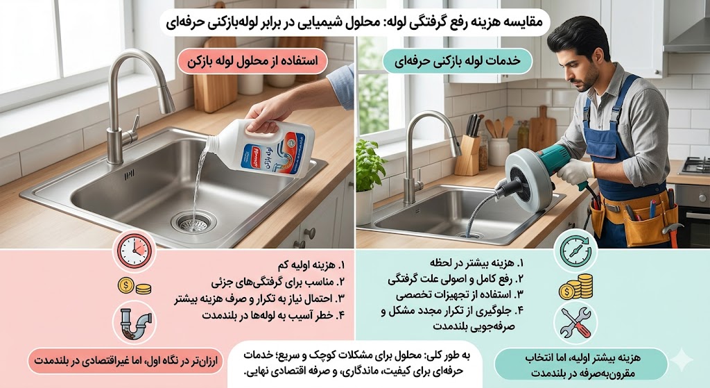 هزینه رفع گرفتگی لوله لوله بازکنی شرق تهران فاضلاب بازکنی فوری شرق تهران